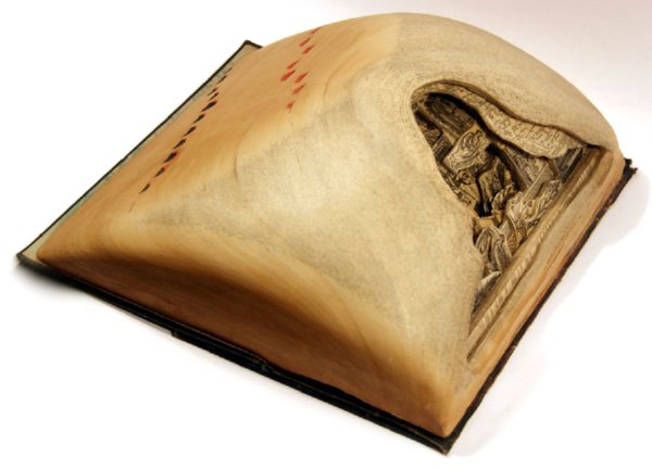 carved books